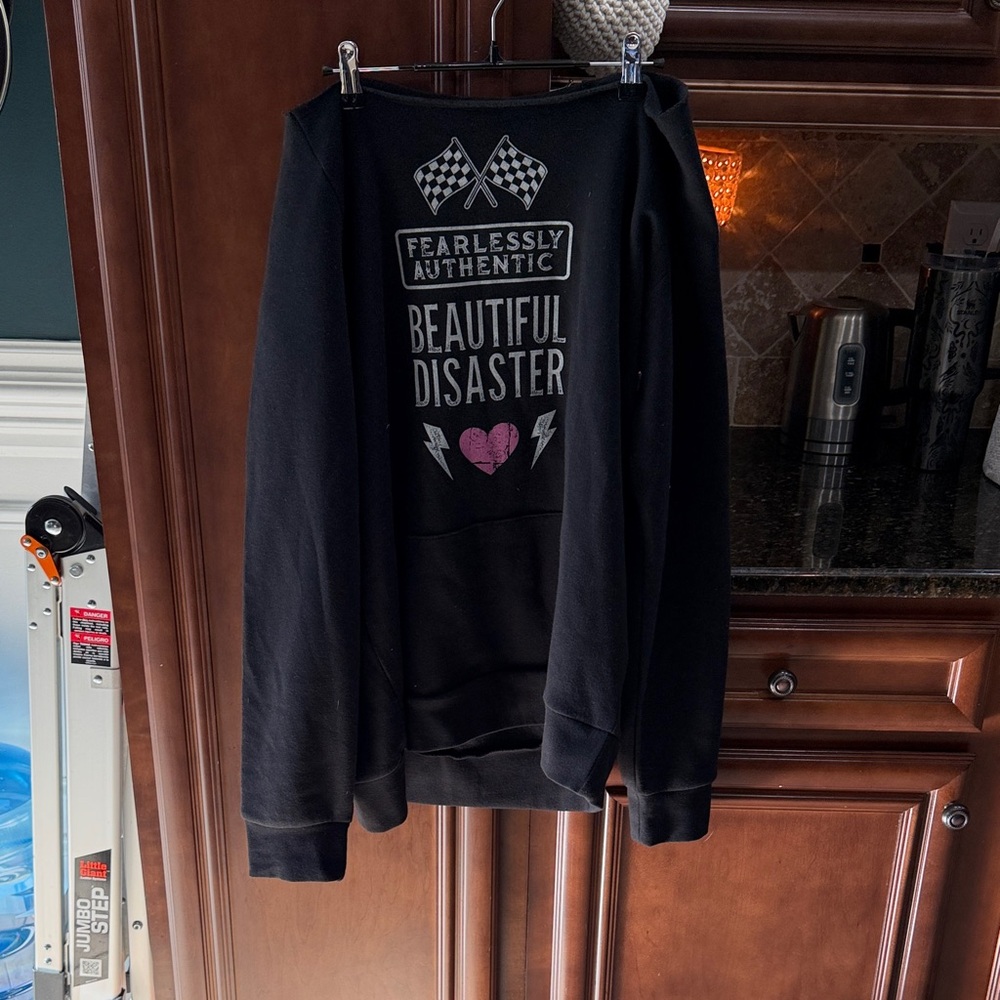 Fearlessly Authentic Women's Black Sweater C2X